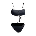thumbnail image 3 of Lisingtool Clearance One Piece Swimsuit Women Women's Tan Through Slim Fit Hollow Translucent Non Tender Beach Bath Sunbathing No Sun Mark Breathable Strap Bikini XS-3XL Clearance sale, 3 of 6