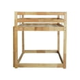 thumbnail image 6 of Miniyam Wood Twin over Twin Bunk Bed for Kids, Oak, 6 of 7