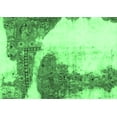 thumbnail image 1 of Ahgly Company Indoor Rectangle Abstract Emerald Green Modern Area Rugs, 4' x 6', 1 of 4