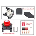 thumbnail image 3 of Master Battery Switch 12V/24V - Battery Cut Off - Master Battery Isolator Disconnect Switch Car Battery Kill Switch Accessories, 3 of 5
