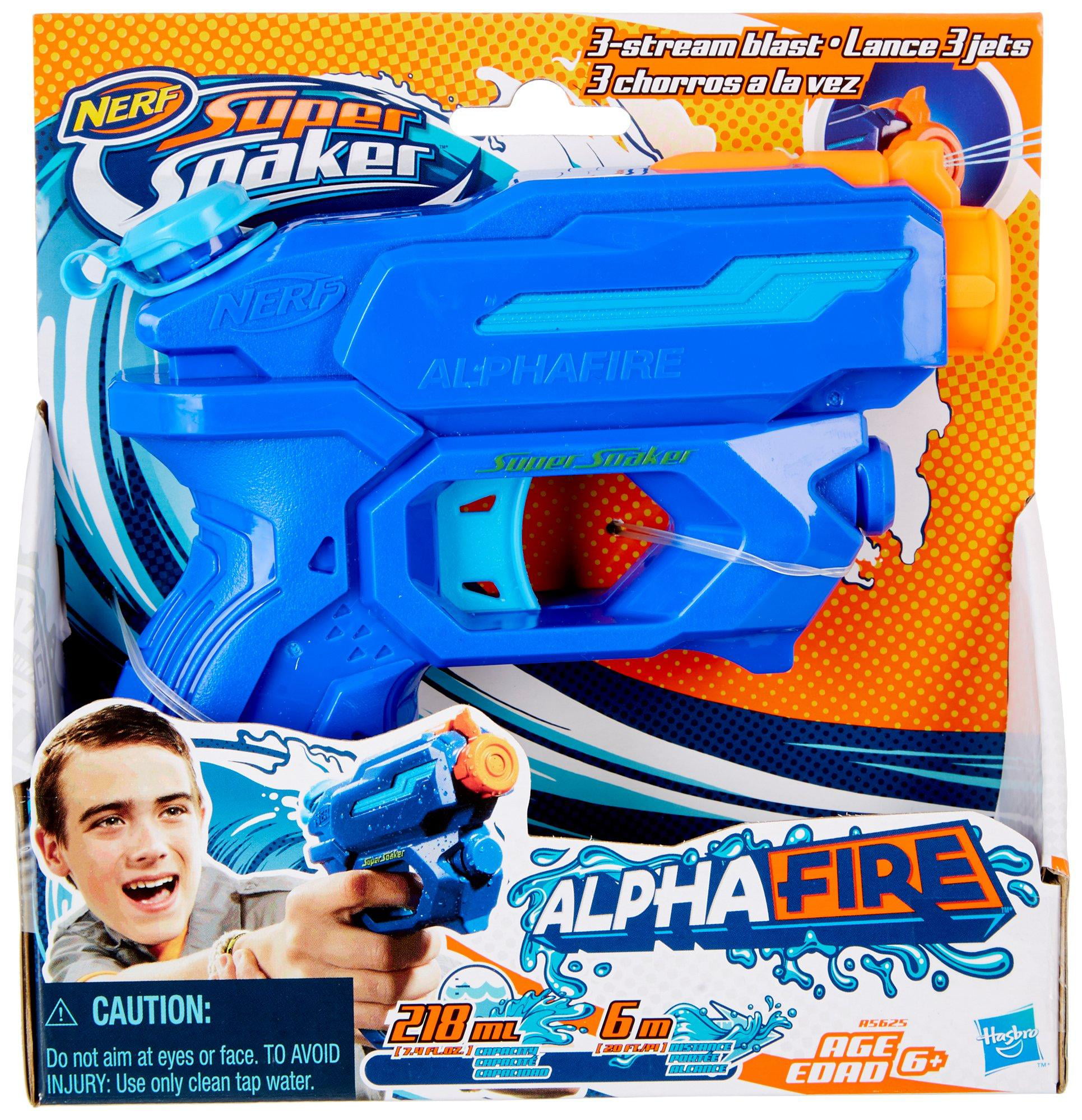 Nerf super soaker alphafire 3-stream water blasting water pistols outdoor toy 