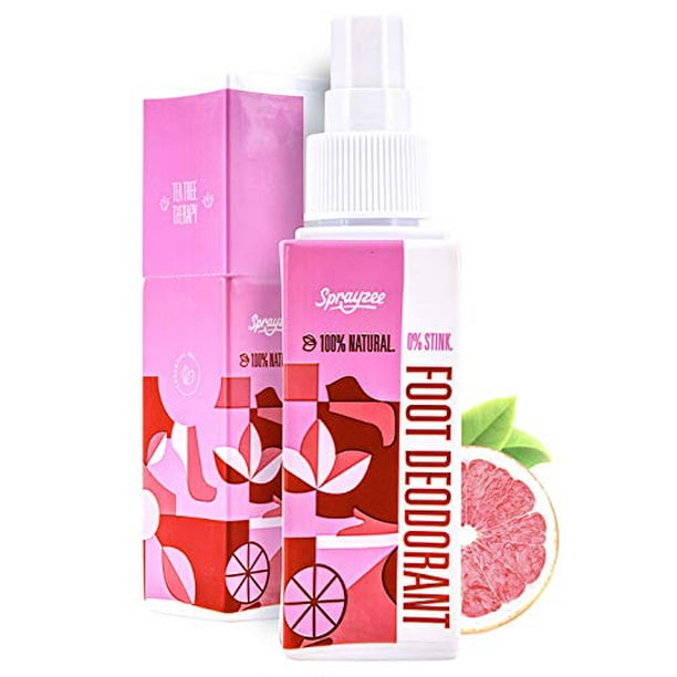 Foot Deodorant Spray Shoe Deodorizer 100 Natural Tea Tree Oil Foot