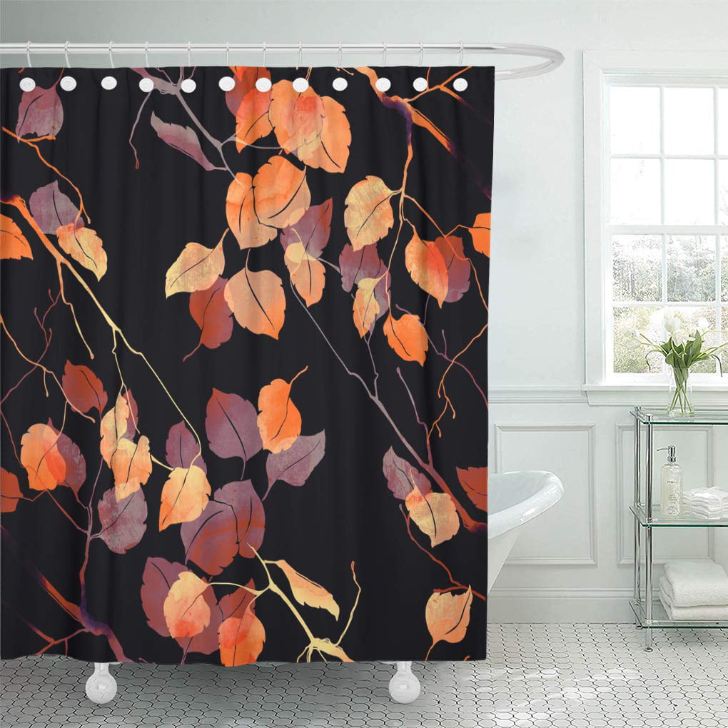 Interdesign Thistle Fabric Shower Modern Mildew-Resistant Bath Curtain For Mast 