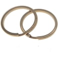 thumbnail image 2 of shiyou-4pcs Solid Brass Key Rings,Brass Alloy Split Ring Connector Key Rings Keychain Rings DIY for Leather Craft (Diameter 3cm), 2 of 3