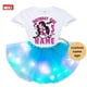 thumbnail image 4 of Conjunto de tutú y vestido para cumpleaños de niñas, traje de fiesta de cumpleaños de Monster High Boll, vestido ligero para fiesta de niñas, falda de 5 años, manga larga, 4 of 5