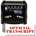 thumbnail image 1 of Self-Inking Official Transcript Stamp with Mint Green Ink, 1 of 4