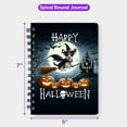 thumbnail image 5 of Happy Halloween Rat Terrier Witch Pumpkins Bats Spiral Bound Journal Ratty Dog Lover 5x7in Spiral Notebook - 13012, 5 of 5