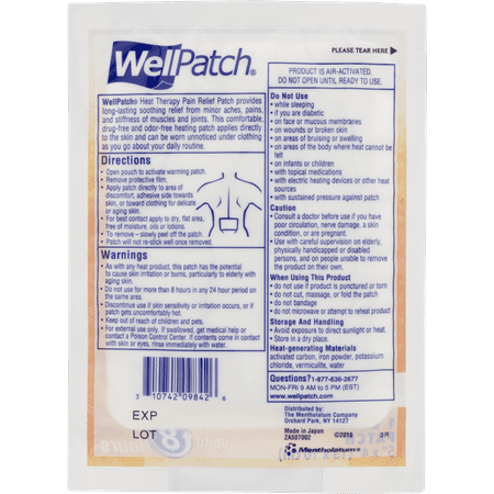 WellPatch DeepHeating Pain Relief Patch, 1 ea