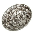thumbnail image 3 of GlideRite 2 in. Old World Ornate Oval Cabinet Knob, Satin Nickel, 3 of 4