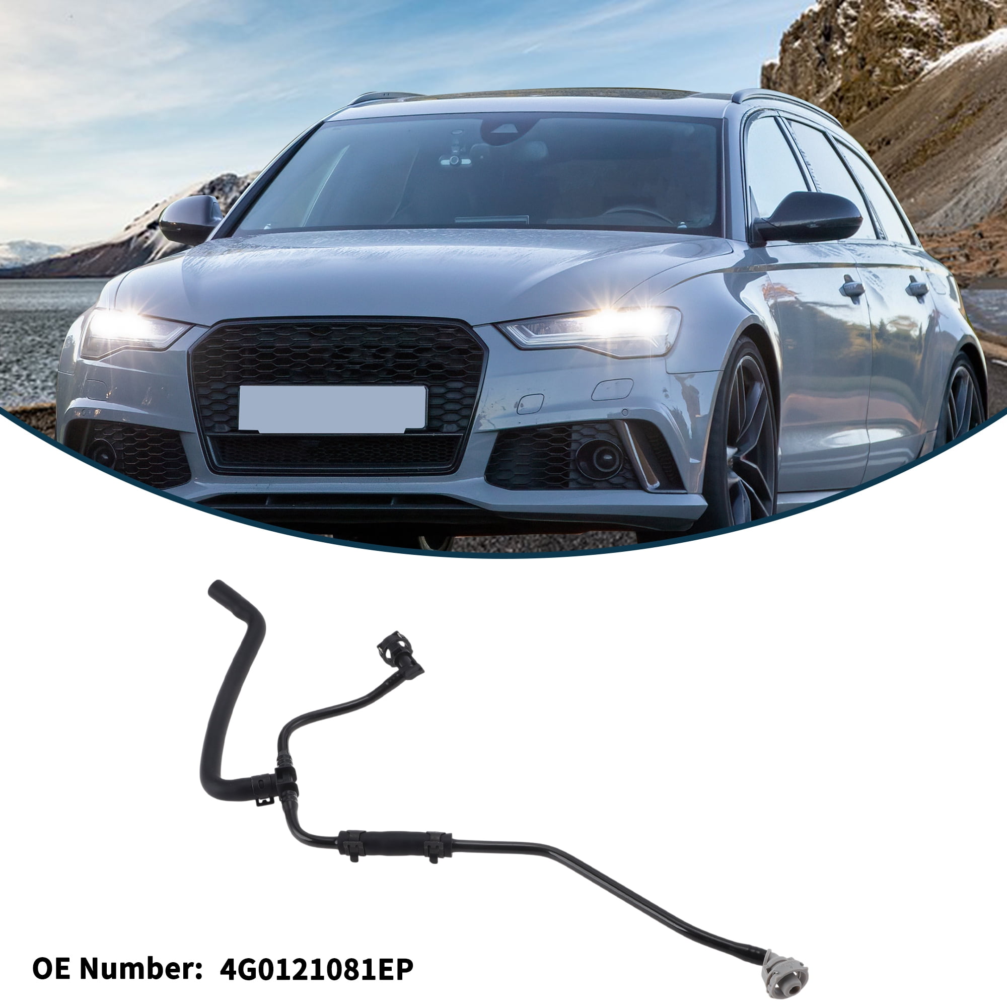Unique Bargains Durable Radiator Hose for Audi A6 2.0L 2016-2018 No.4G0121081EP Plastic