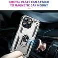 thumbnail image 5 of For iPhone 16 Plus Case ,Heavy Duty Shockproof Body Phone Cover Built in Metal Rotated Magnetic Ring Holder Kickstand,Dustproof,Anti-Scratch,Dual Layer Military-Grade Drop protection,Silver, 5 of 7