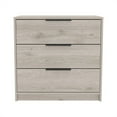 thumbnail image 3 of Nmkwnr 3 Drawers Nightstand Beside Table for Home, Bedroom, Light Gray, 3 of 7