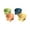 Multicolor, variant on 4 Pcs Cat Food Bowl Set, Elevated Cat Bowls, Anti Vomiting Tilted, Non-Spill, Cat Dish Plastic Slanted Stand Bowls for Pet Feeder,Yellow, Pink, Green, Blue