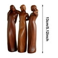thumbnail image 3 of ZJNGJC Sisters by My Side, 5" Celebrates Friendships Three Sisters Sculpture, Resin Woman Decorative Sculptures Tinted Home Decor Statue, Special Friendship Day Present for Besties Female Brown, 3 of 6