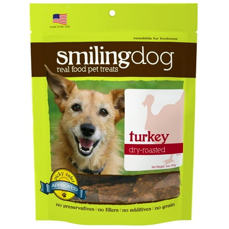 UPC: 0718122576791 | Herbsmith Smiling Dog Treats – Dry Roasted Turkey – That’s 100% it – Gluten  Grain Free – A – 3 Ounce