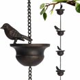 thumbnail image 4 of Metal Rain Chain for Gutter Downspout,Decorative Water Guide, Elegant Alternative to Downpipe, Easy Install, Weather Resistant, Garden Decor, 4 of 8