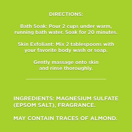 Equate Epsom Salt, Eucalyptus & Spearmint, 3 lbs, Compare to Dr Teal's® Epsom Salt Soaking Solution