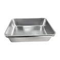 thumbnail image 1 of Caja de arena para gatos gatito baño para ir al baño de acero inoxidable suministros para mascotas suministros de cama de cama desmontable para gatos, 1 of 8