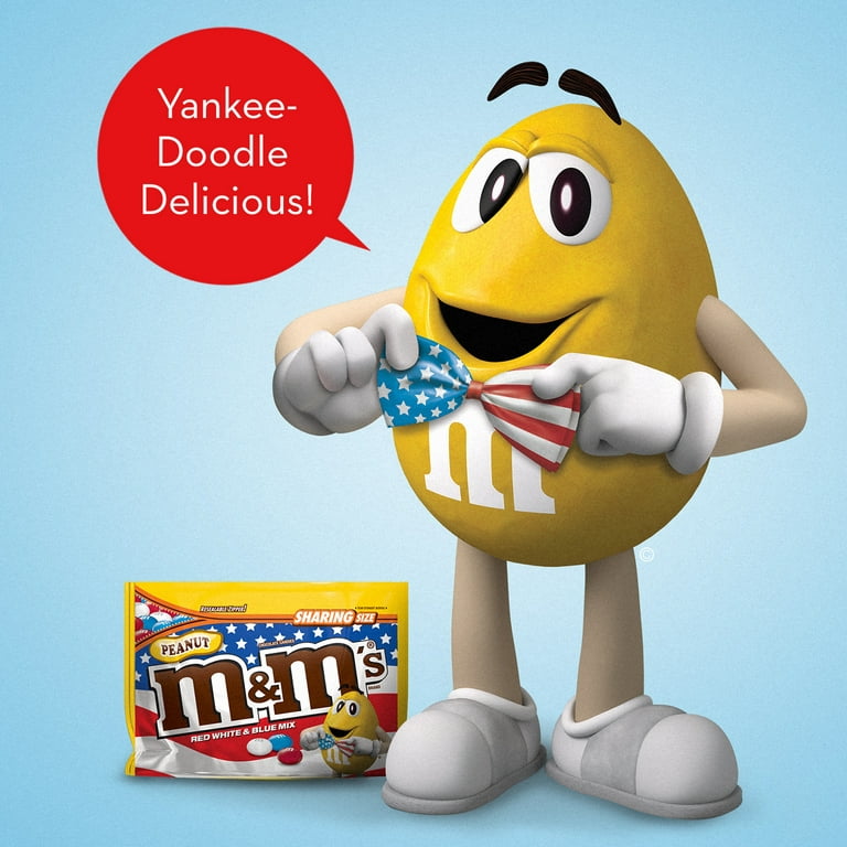 Save on M&M's Peanut Butter Chocolate Candies Red White & Blue Mix