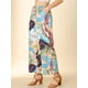 thumbnail image 2 of INSPIRE CHIC Pantalones de pierna ancha tropical informal con cintura con cordón floral Palazzo Boho para mujer con bolsillos Rosa S, 2 of 6