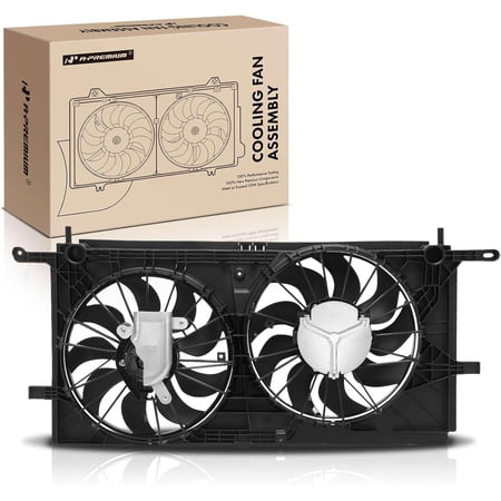 A-Premium Engine Radiator Cooling Fan Assembly Compatible with Select Buick, Chevrolet, Oldsmobile & Pontiac Models - Rendezvous 2002-2007, Venture 2001-2005, Silhouette 2001-2004, Aztek, Montana