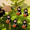 thumbnail image 6 of Black Witch Cat Halloween Ornaments Decor for Window Hanging,Witch Cat Ornament Gift for Black Cat Lovers,Halloween Home Wall Hanging Decoration,Flat 2d Acrylic Christmas Tree Hanging Ornament, 6 of 9