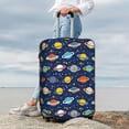 thumbnail image 5 of Cauagu Planets And Stars Print Travel Luggage Cover,Travel Dust-proof Suitcase Cover Softside Suitcase Protector for 18-32inch,Not Included Suitcase, 5 of 8