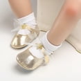 thumbnail image 3 of Yoyauz Baby Girl Mary Jane Shoes Anti Slip Rubber Sole Ballet Slippers Princess Dress Wedding Shoes Newborn Kids Shoes Toddler Shoes（0-12 Month）, 3 of 8