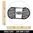 thumbnail image 2 of Yarn Knitting Crochet Skein Doodle Self-Inking Rubber Stamp Ink Stamper - Purple Ink - Small 3/4 Inch, 2 of 7