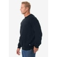 thumbnail image 4 of KingSize Men's Big & Tall Fleece Crewneck - 2XL, Heather Dark Slate, 4 of 5
