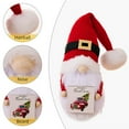 thumbnail image 3 of Esho Swedish Elf Dwarf Santa Dolls Plush Knit Christmas Gnomes Table Stand Decor, 3 of 8
