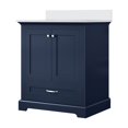 thumbnail image 2 of Dukes 30 in. W x 22 in. D Navy Blue Single Bath Vanity and Cultured Marble Top, 2 of 6