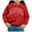 Red_5, variant on Godom Girls Cute Graphic Crewneck Sweatshirt Long Sleeve Drop Shoulder Pullover Tops