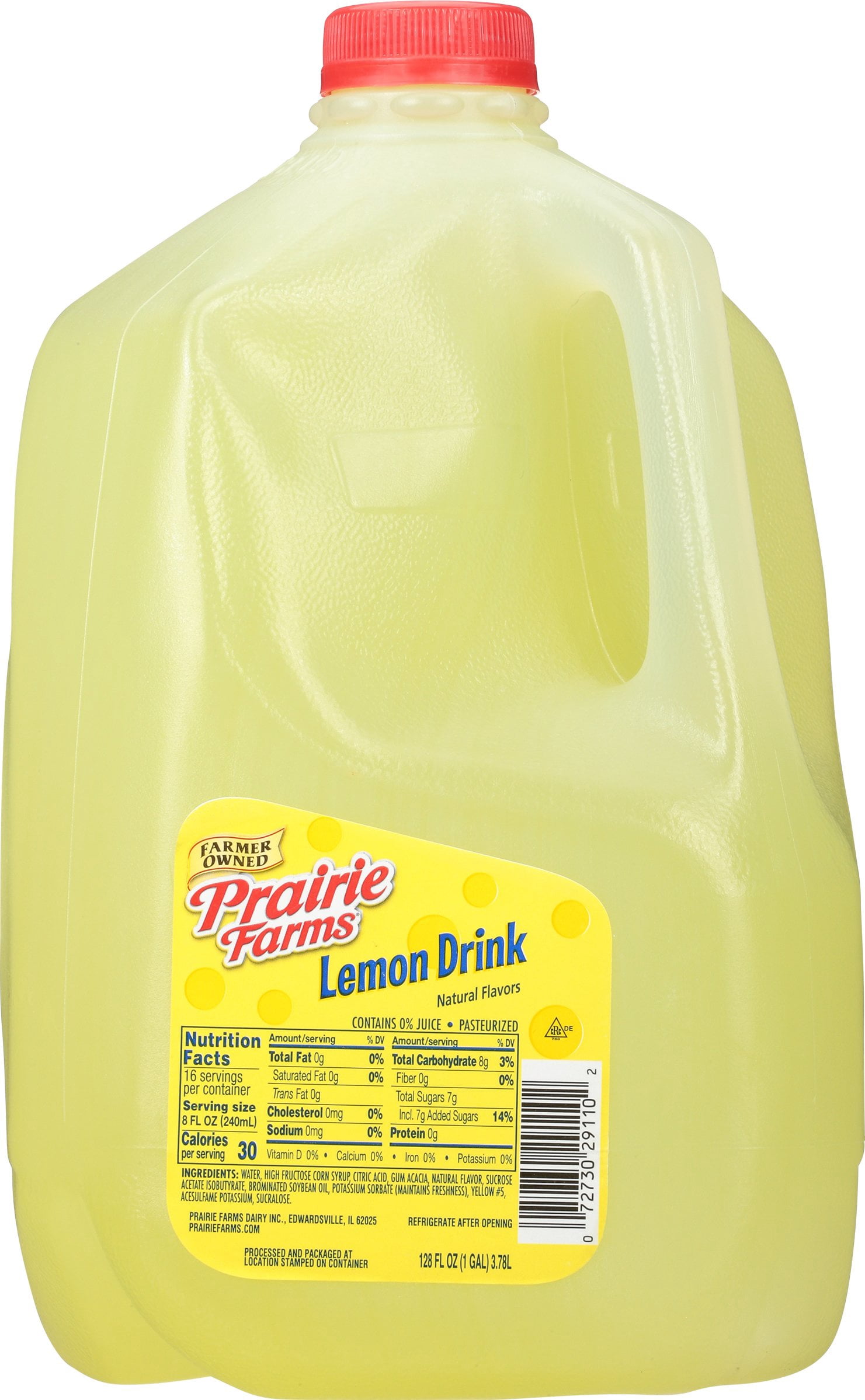 Prairie Farms Lemon Drink, 1 Gallon