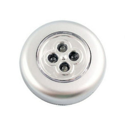 

YUEHAO Led Light Closet Night Light Kitchen Home Lamp 4 Push Ledtouch On Under Cabinet Stick Led Light Home Appliances Silver