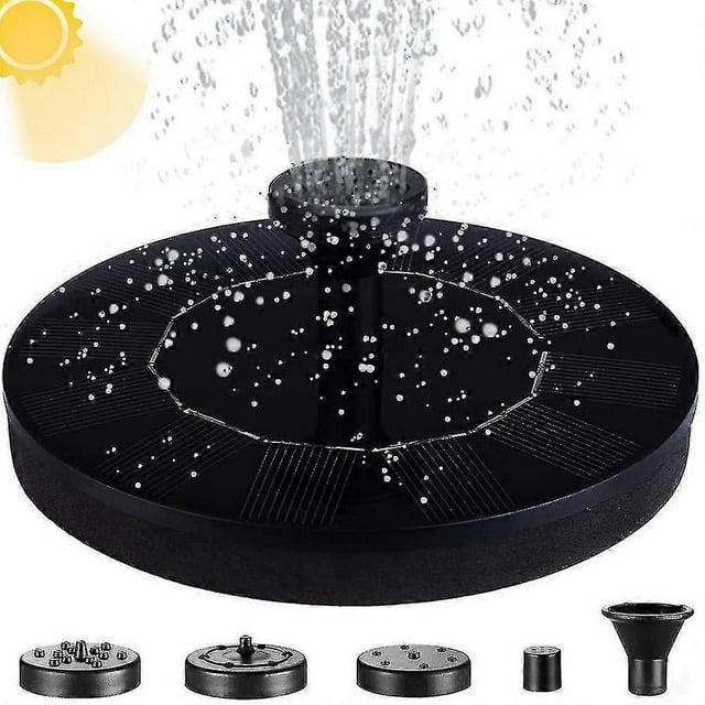 Fontaine d'Eau Solaire avec Buses de Fontaine pour le Jardin_Perfect Gift