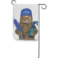 thumbnail image 6 of SKYSONIC Cat Works As Cleaner Double-Sided Printed Garden House Sports Flag-12x18(in)-Polyester Decorative Flags for Courtyard Garden Flowerpot, 6 of 6