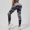 thumbnail image 5 of Women Tie Dye High Waisted Butt Lifting Leggings Tummy Control Squat Proof Yoga Pants Soft Stretch Quick Dry Workout Running Athletic Gym Pants, 5 of 6