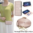 thumbnail image 3 of Wallet Case for iPhone 13 Pro Max with Wrist Strap + Crossbody Shoulder Strap, PU Leather Kickstand Drop Protective Card Slots Flip Case Cover for iPhone 13 Pro Max for Girls Women, Rosegold, 3 of 8
