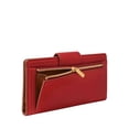 thumbnail image 4 of Cartera de Mano Fossil Logan Tab Clutch Wallet en Rojo Granate, 4 of 6
