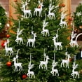 thumbnail image 3 of Dserfhy Elk Pendant Acrylic Reindeer Ornament Christmas Tree Clear Deer Dancing Hanging Figurine Xmas Tree Party Supplies, 3 of 8