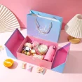 thumbnail image 2 of NEW Blue big sizeDouble Opening Gift Box Packaging Box with Handbag Mother's Day Valentine's Day Gifts Box, 2 of 6