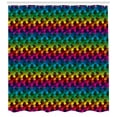 thumbnail image 2 of Ambesonne Geometric Shower Curtain, Digital Game Style, 69"Wx75"L, Multicolor, 2 of 2