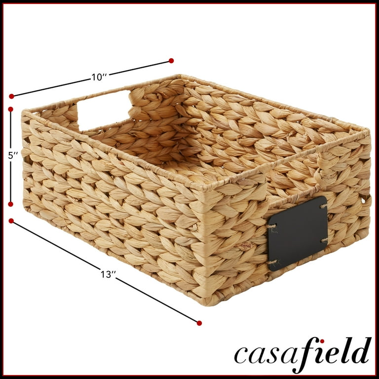 Casafield, Water Hyacinth Pantry Baskets, 10