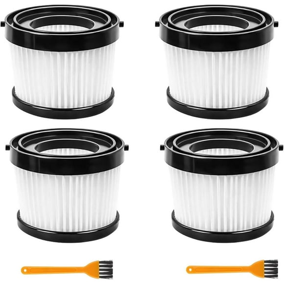 GFDYREE DCV501HB HEPA Replacement Filter Compatible with 20V Vacuum Cordless Handheld Vacuum, Compared to Part DCV5011H,with Cleaning Brush,with Cleaning Brush,4Pack