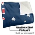 thumbnail image 3 of Logovision Blanket, 50"x60", Australian Flag Silky Touch Sherpa Back Super Soft Throw Blanket, 3 of 5