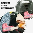 thumbnail image 3 of Goofa Winter Knit Hat and Socks Pattern Car Back Seat Protector for Kids (2 Pack) ,Anti-kick Storage Mat for Car Seats,Shields from Footprints, 3 of 6