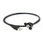 UPC: 0757120280613 | C2G Panel Mount Cable – USB cable – 1 ft