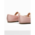 thumbnail image 5 of Women’s Satin Ballerina Bow Knot Ballet Flats With Elastic Strap, 5 of 8