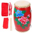 thumbnail image 4 of 1 Ensemble Tambour de Taille Rouge Style Traditionnel avec Accessoires pour Performances 14 Po, 4 of 7